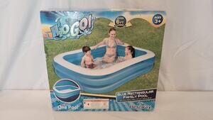 H2O Go Blue Rectangular Family Pool 6ft by Bestway